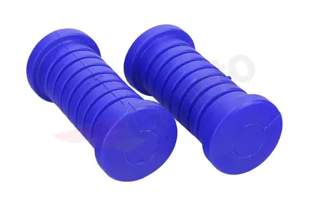 Bestuurdersvoetsteun rubber blauw 2 stuks nieuw type Simson - 546425