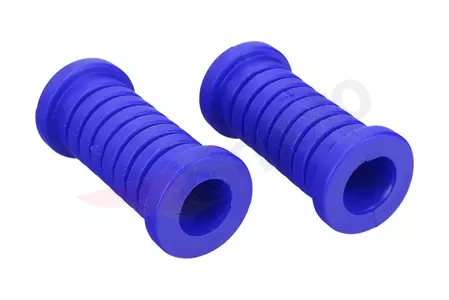 Bestuurdersvoetsteun rubber blauw 2 stuks nieuw type Simson-2