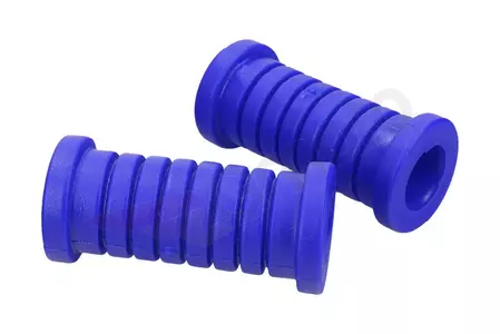 Bestuurdersvoetsteun rubber blauw 2 stuks nieuw type Simson-3