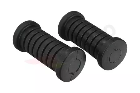 Bestuurdersvoetsteun rubber zwart 2 stuks nieuw type MZ ETZ 150 250 251 - 546433