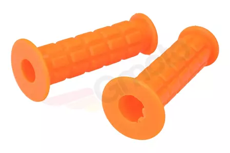 Manetki - gumy kierownicy pomarańczowe fluo para Simson-2