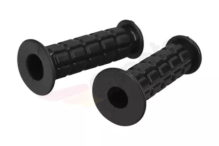 Empuñaduras - gomas de volante negro par con tapa en cromo Simson-3