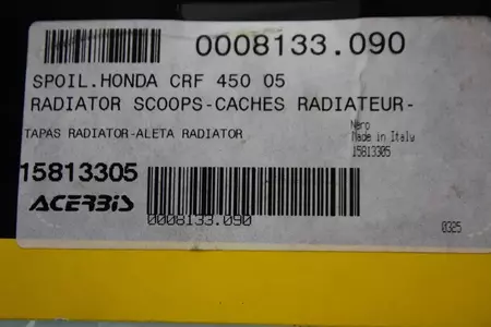 Acerbis Honda CRF 450 05-08 svarta tankskärmar-4