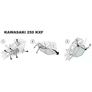 Osłona płyta pod silnik Acerbis Kawasaki KXF 250 09-16 Enduro Style szara-2