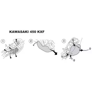 Acerbis motora plates vāciņš Kawasaki KXF 450 09-15 Enduro Style pelēks-2