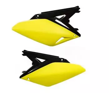 Juego de tapas laterales de plástico Acerbis Suzuki RMZ 250 10-17 negro y amarillo-1