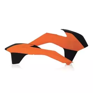 Комплект капачки на радиатора Acerbis черни и оранжеви - 0016871.209