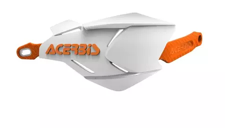 "Acerbis X-Factory" rankiniai su aliuminio šerdimi, baltos ir oranžinės spalvos-1