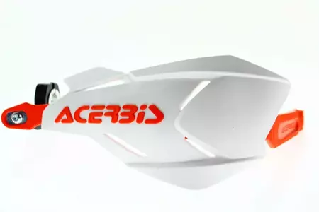 Acerbis X-Factory ručke s aluminijskom jezgrom, bijele i narančaste boje-3