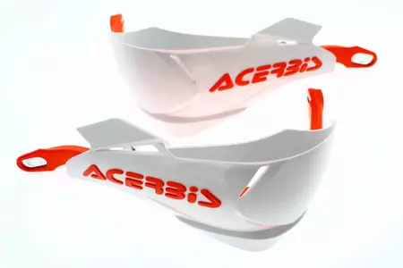 Riadidlá Acerbis X-Factory s hliníkovým jadrom biele a oranžové-4