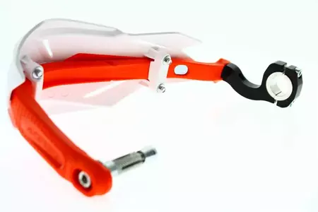 Acerbis X-Factory ručke s aluminijskom jezgrom, bijele i narančaste boje-5