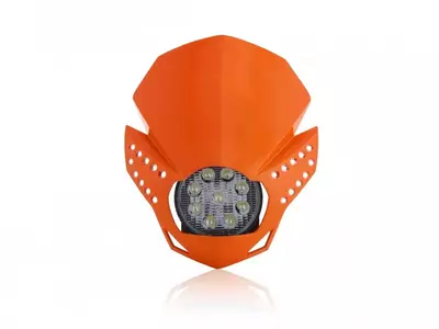 Acerbis LED Fulmine přední světlo do kapoty oranžové-4
