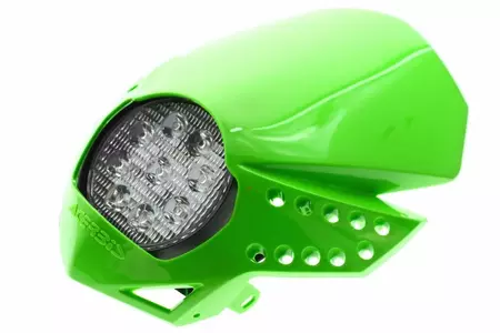 Lampa przednia owiewka Acerbis LED Fulmine zielona-3