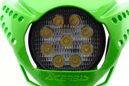 Lampa przednia owiewka Acerbis LED Fulmine zielona-4
