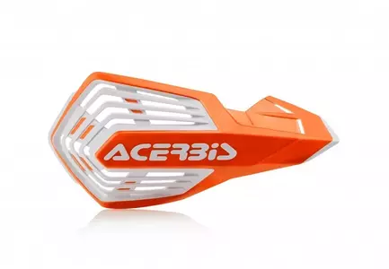 Manubri universali Acerbis X-Future con attacco arancione e bianco-1