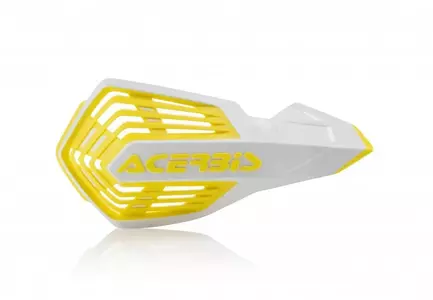 Acerbis X-Future χειρολαβές γενικής χρήσης λευκή και κίτρινη στερέωση-1