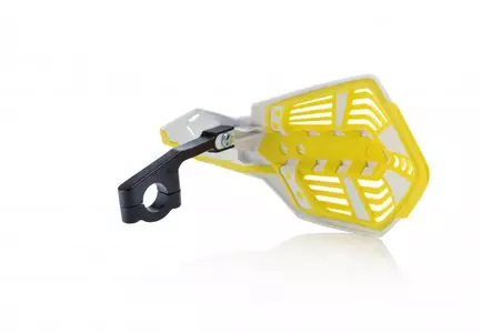 Acerbis X-Future universal handbars branco e amarelo fixação-2