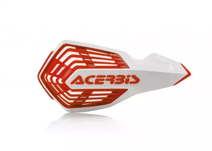 Barres à main universelles Acerbis X-Future fixation blanche et rouge-1