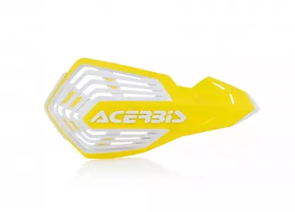 Univerzálne ručné riadidlá Acerbis X-Future žlto-biele upevnenie-1