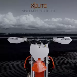 "Acerbis X-Elite" rankiniai vairai E-Bike MTB Minicross juodai oranžiniai-4