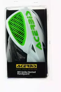 Acerbis MX Uniko Ventilētie rokas stieņi balti un zaļi-5
