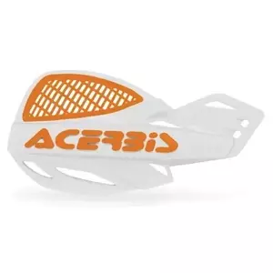 "Acerbis MX Uniko" ventiliuojamos baltos ir oranžinės spalvos rankinės-2