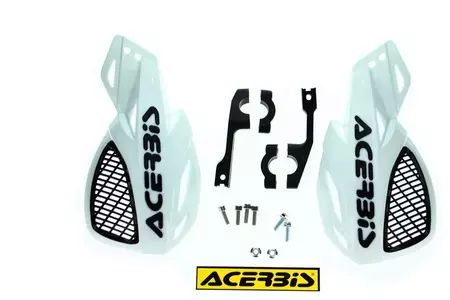Acerbis MX Uniko Vented ručke, bijela i crna ventilacija-2