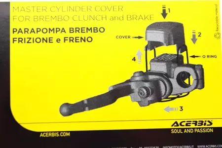 Brembo Acerbis 2014- sorte koblingshovedcylinderdæksler-4