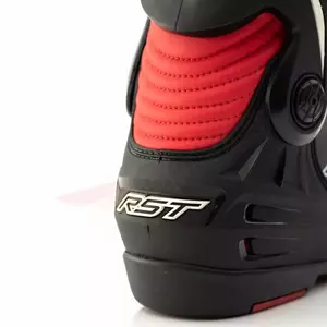 Bottes de moto RST Tractech Evo III Sport CE en cuir rouge/noir 42-3