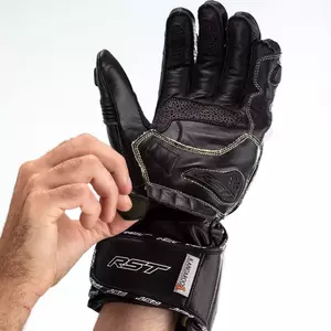 RST Tractech Evo 4 CE δερμάτινα γάντια μοτοσικλέτας μαύρο/μαύρο/μαύρο M-3