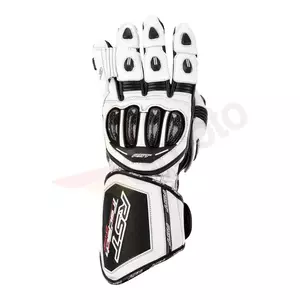 RST Tractech Evo 4 CE λευκά/λευκά/μαύρα δερμάτινα γάντια μοτοσικλέτας M-1