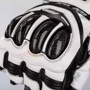 RST Tractech Evo 4 CE bele/bele/črne usnjene motoristične rokavice M-4