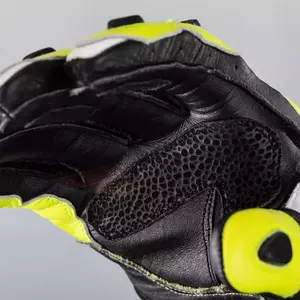 Mănuși de motocicletă RST Tractech Evo 4 CE galben fluo/negru/negru din piele M-4