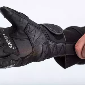 RST Freestyle 2 CE δερμάτινα γάντια μοτοσικλέτας μαύρο/μαύρο/μαύρο L-3