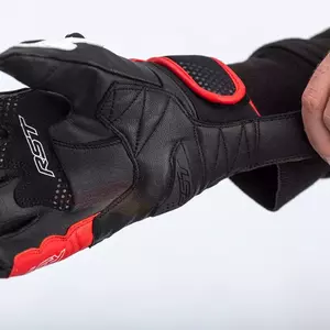 RST Freestyle 2 CE gants moto cuir noir/rouge/blanc M-5