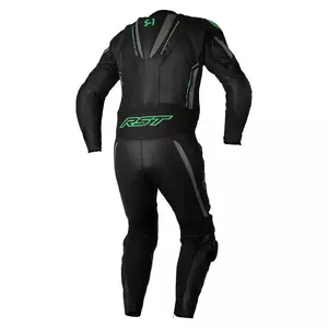 Jednodijelno kožno motociklističko odijelo RST S1 CE crno/sivo/neon zeleno M-2