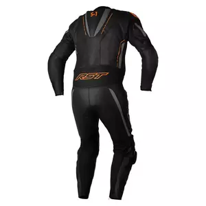 Jednodijelno kožno motociklističko odijelo RST S1 CE crno/sivo/neon narančasto XS-2