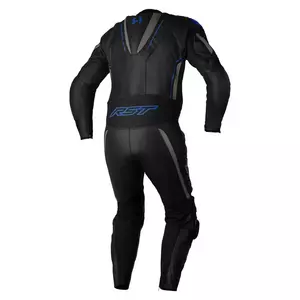 Jednodijelno kožno motociklističko odijelo RST S1 CE crno/sivo/neon plavo XL-2