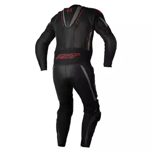 Jednodijelno kožno motociklističko odijelo RST S1 CE crno/sivo/crveno XS-2