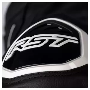RST S1 CE Leder Motorradjacke schwarz/schwarz/weiß XS-4