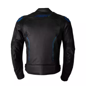 RST S1 CE kožená bunda na motorku černá/šedá/neonově modrá S-2