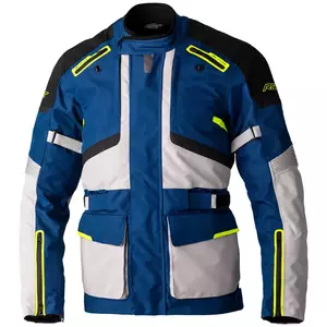 RST Endurance CE tekstilna motociklistička jakna tamnoplava/srebrna/žuta 5XL-1