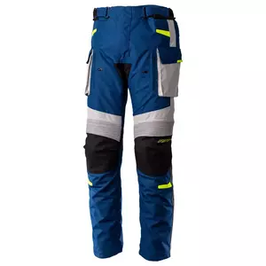 Pantalón moto textil RST Endurance CE azul marino/plata/amarillo 5XL - 102984-NVY-44