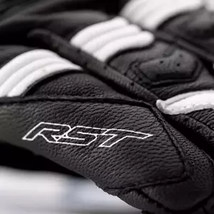 RST Shortie CE crno/bijele XS kožne motociklističke rukavice-3