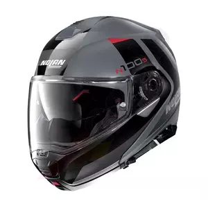 Nolan N100-5 Hilltop N-Com grå/sort motorcykelhjelm XS-1