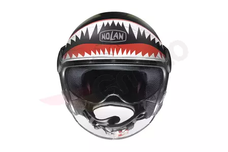 Nolan N21 Visor Skydweller motoristična čelada z odprtim obrazom bela/črna/rdeča/zelena mat XXXL-2