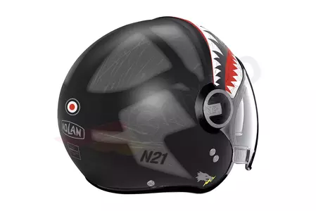 Motocyklová prilba Nolan N21 Visor Skydweller s otvorenou tvárou biela/čierna/červená/sivá matná XXXL-3