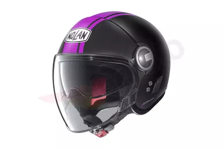 Nolan N21 Visor Dolce Vita open face moottoripyöräkypärä musta/vaaleanpunainen matto XS - N21000589-103-XS