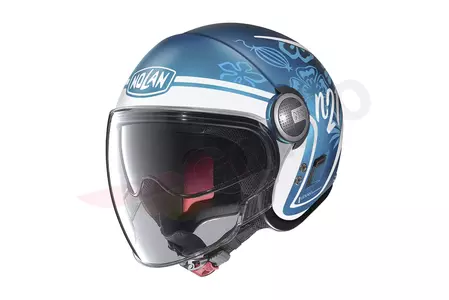 Motocyklová prilba Nolan N21 Visor Playa s otvorenou tvárou modrá/biela matná XL - N21000658-088-XL