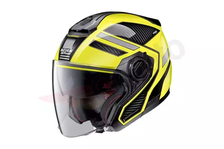 Nolan N40-5 Beltway N-Com casque moto ouvert noir/jaune XL - N45000484-024-XL
